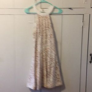 Cream and Beige lace short dress